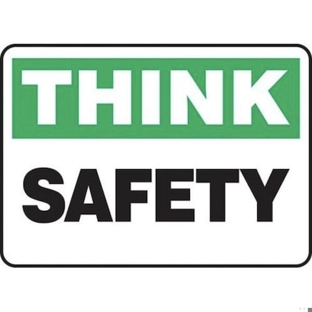 Accuform THINK SAFETY SIGN SAFETY 10 X 14 MGNF939XT MGNF939XT